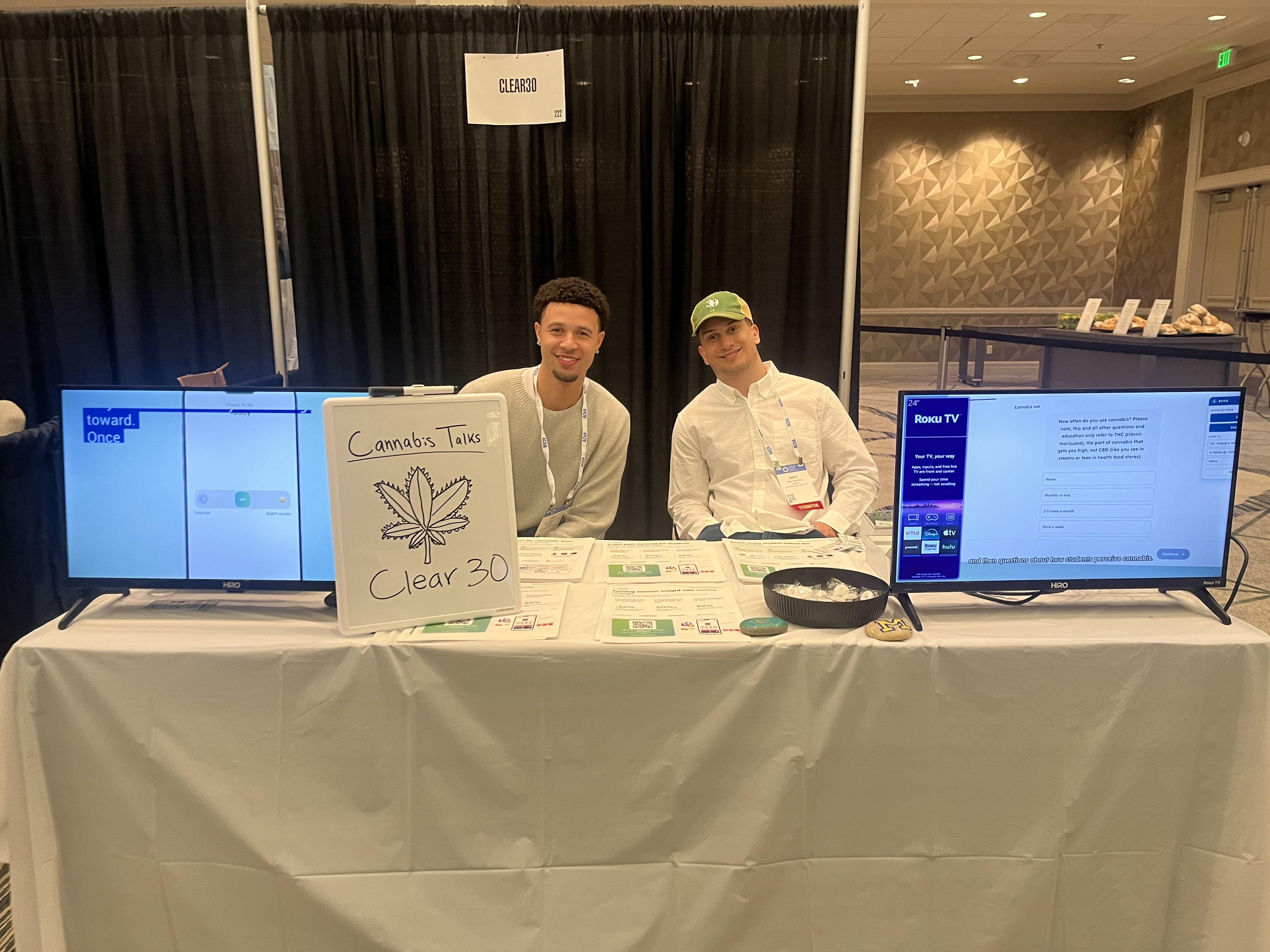 The Clear30 booth at the ACHA Annual Meeting