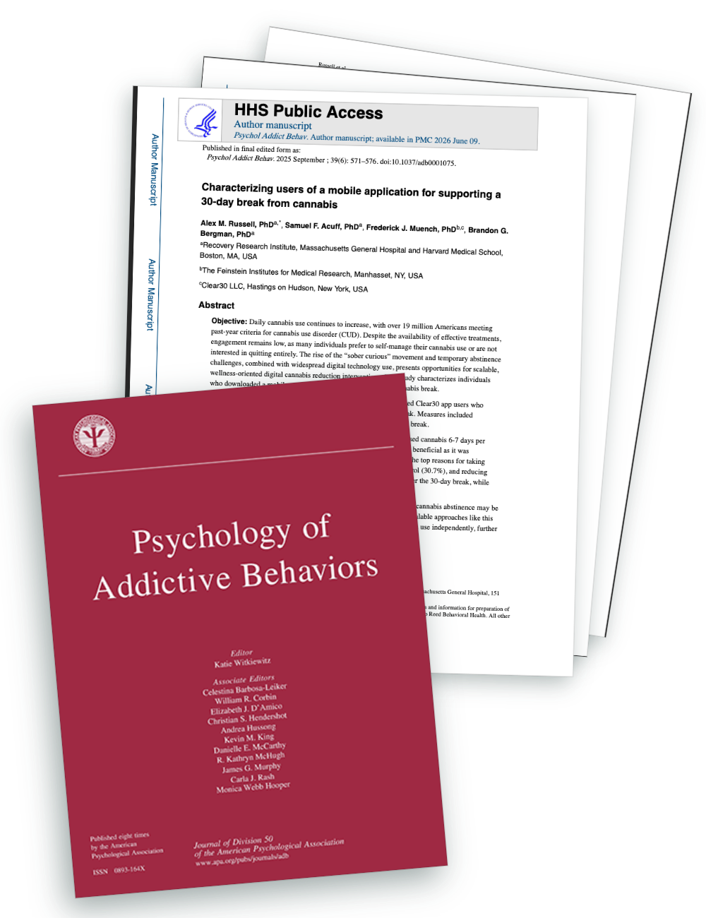 The published paper in Psychology of Addictive Behaviors