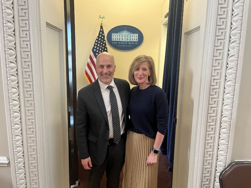 Dr. Fred Muench and Marcia Lee Taylor at The White House